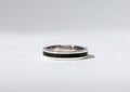 Black Ember Opal on Sterling Silver Keepsake Ring