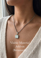 ETERNAL Square Pendant Necklace (Mother of pearl)
