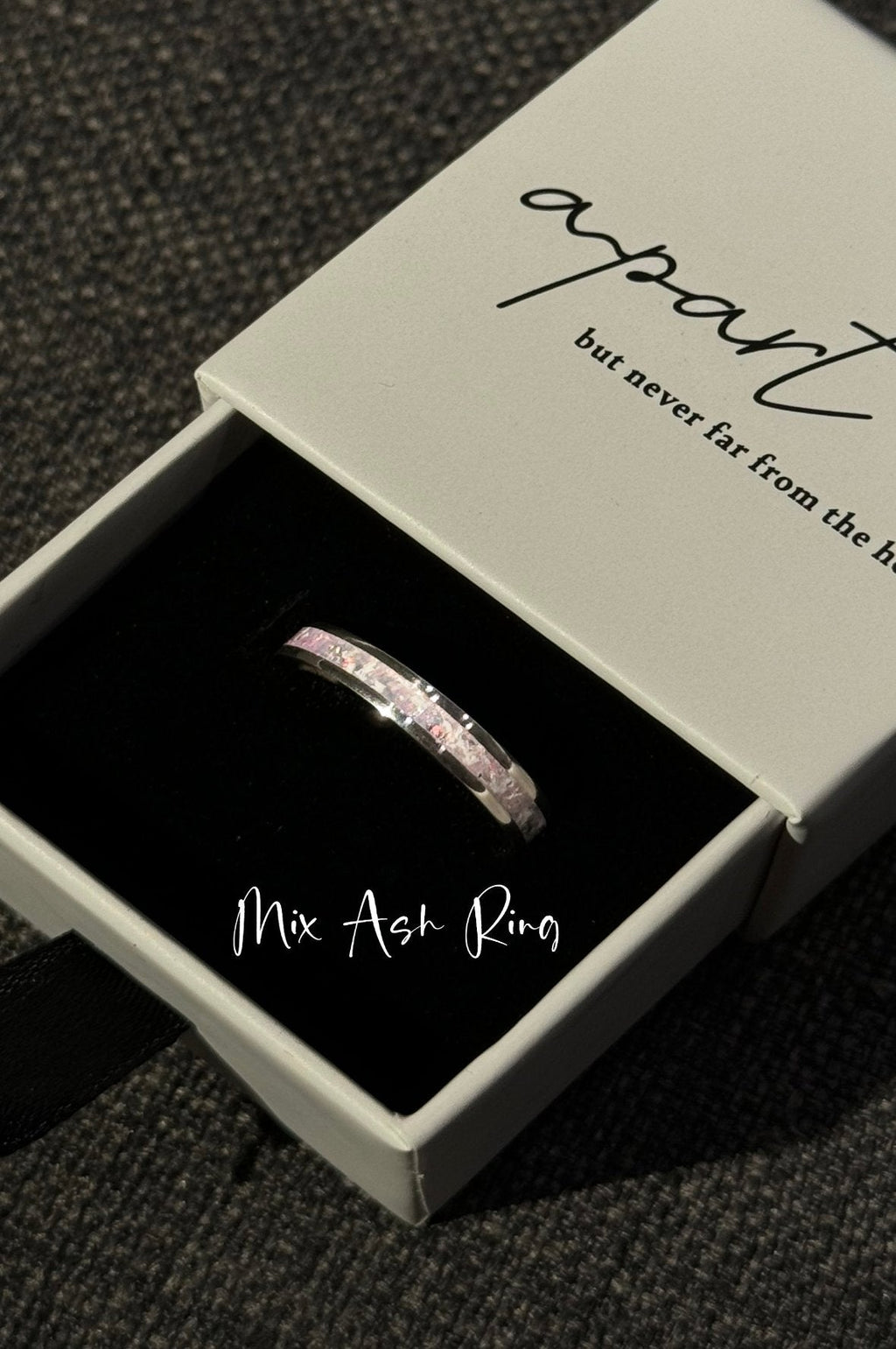 Orchid Purple Opal on Sterling Silver Keepsake Ring